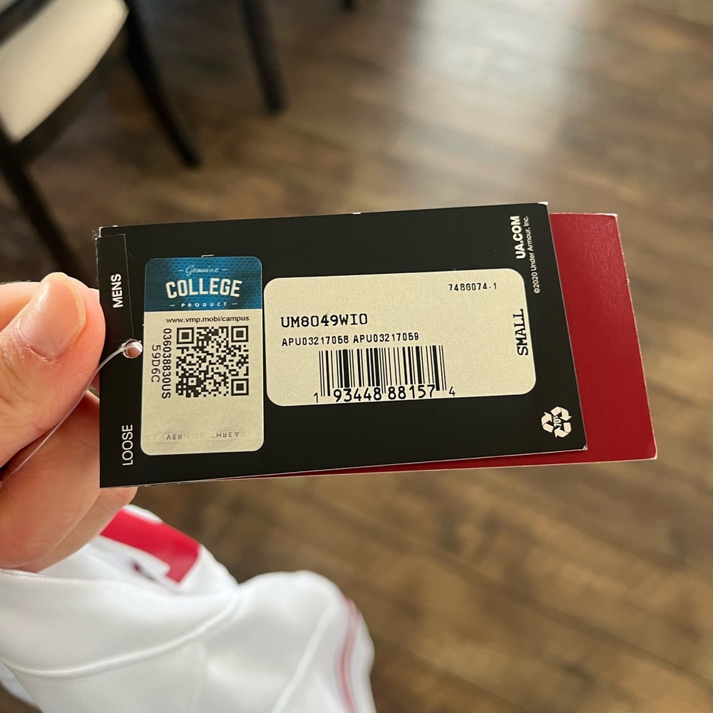 Men's White Wisconsin Jersey